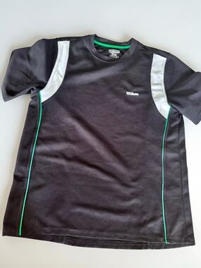 Wilson Men's Large Black Green Athletic Shirt